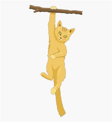 Transparent Climbing Clipart - Clipart Cat In A Tree , Free Transparent Clipart - ClipartKey