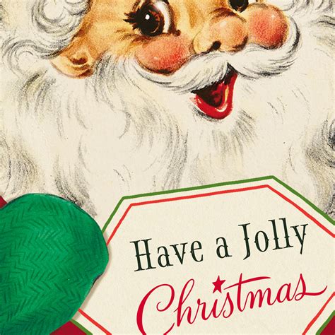 Have a Jolly Christmas Vintage Santa Christmas Card - Greeting Cards ...