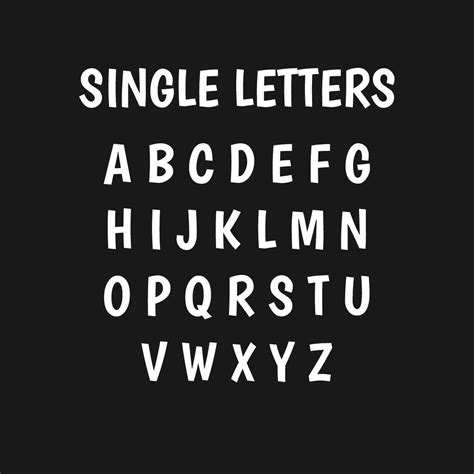 Single Letters Boogaloo Font | Yard Letters SignWay