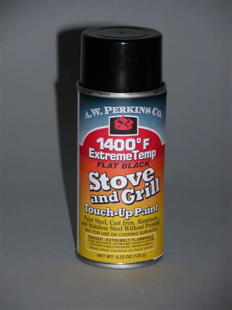 1400 degree fahrenheit Stove Paint-Spray Black, No HAPS, rust-inhibiting formula, low VOC touch ...