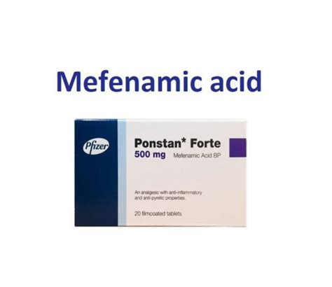 Mefenamic acid (Ponstan) - Uses, Dose, Side effects, MOA, Brands