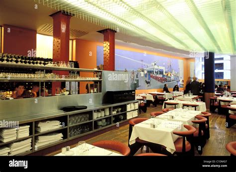 United Kingdom, London, The Bank restaurant on Aldwych street Stock ...