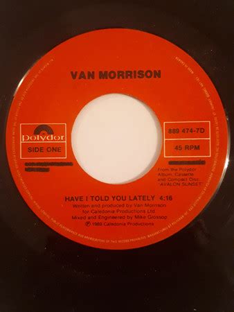 Van Morrison - Have I Told You Lately (1989, Vinyl) | Discogs