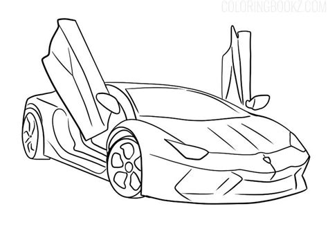 Lamborghini Aventador Colouring Page | Lamborghini aventador, Coloring ...