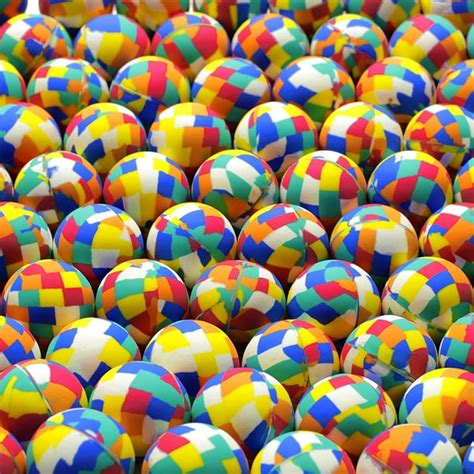 100pcs Bouncy Balls Bulk 27mm 1.06”- Colored Brick Bouncing Balls Party ...