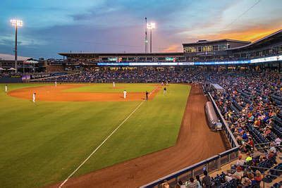 Photograph - Tulsa Drillers Stadium Sunset - Oneok Stadium Tulsa Oklahoma by Gregory Ballos ...