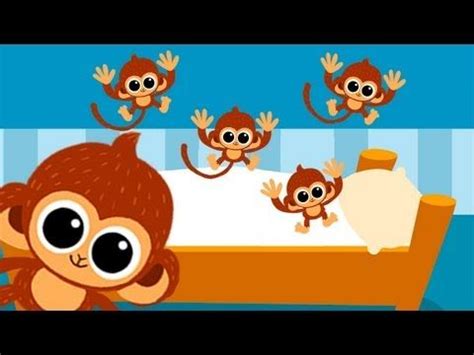 Five little Monkeys jumping on the bed nursery rhyme | 5 little monkeys, Five little monkeys ...