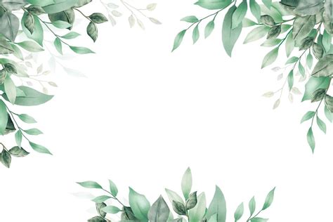 Beautiful Watercolor Floral Leaves background 18752535 Vector Art at Vecteezy