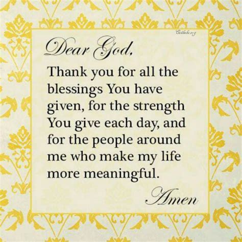 Your Daily Inspirational Meme: Dear God, Thank You For All The Blessings - Socials - Catholic Online