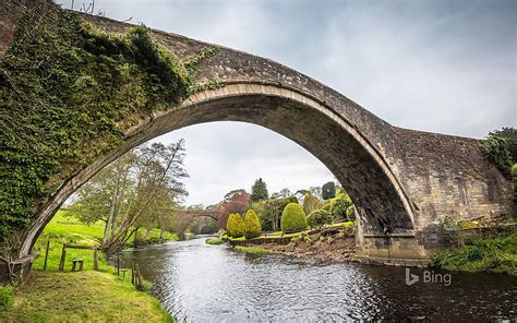 HD wallpaper: Scotland Brig o Doon in Ayrshire-2017 Bing Desktop.., water, bridge | Wallpaper Flare