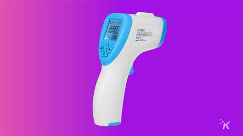 This infrared forehead thermometer is down to just $56 right now