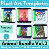 Pixel Art Editable Template for Google Sheets & Excel - Panda | TpT