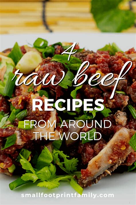 Four Raw Beef Recipes From Around The World | Small Footprint Family™