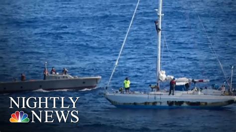 Dramatic Rescue: Navy Sailors Save Two Americans Lost At Sea For Months | NBC Nightly News - YouTube