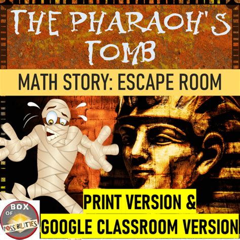 Egyptian Math Escape Room Story: Use Math to defeat the Mummy. The ...