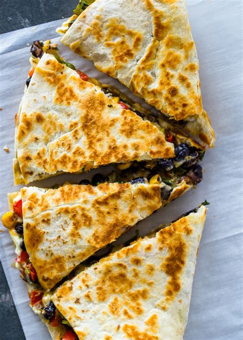 Southwest Veggie Quesadillas | Gimme Delicious