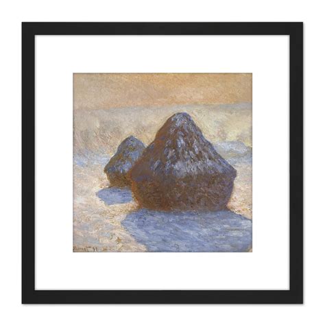 Marlow Home Co. Claude Monet Haystacks Snow Effect by Claude Monet ...