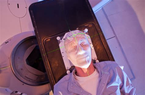 Radiation Therapy Mask Over A Patients Face Stock Photo - Download ...