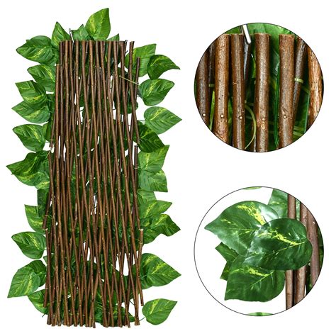 Buy DearHouse 2Pack Fence Privacy Screen, Artificial Leaf Faux Ivy Expandable/Stretchable ...