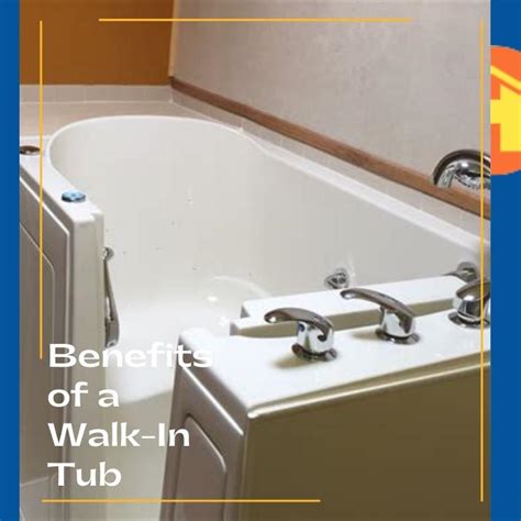 Walk-in tub benefits for aging in place