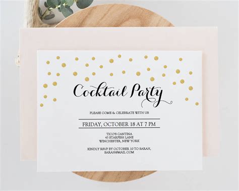 Cocktail Party Invitation - 20+ Examples, Illustrator, Word, Pages ...