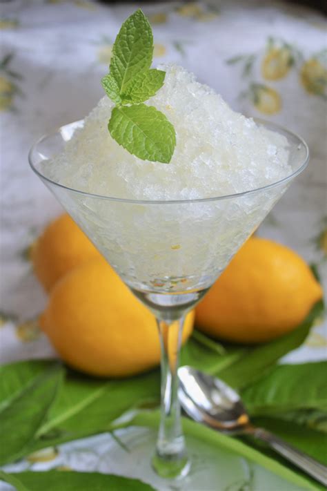 Lemon Granita or Lemon Ice (Granita al Limone) - Christina's Cucina