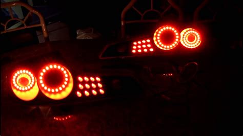 G35 Dual ring LED Tail lights V1 (non sequential) - YouTube