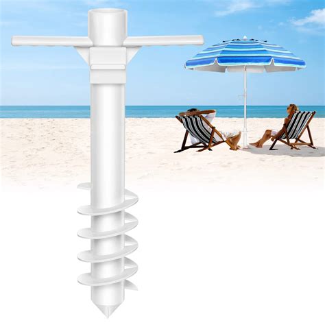 Buy Beach Umbrella Sand Anchor, KOWVOWZ Heavy Duty Outdoor Umbrella ...