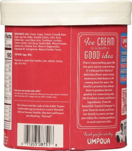 Umpqua French Vanilla Ice Cream Tub, 56 oz - Ralphs