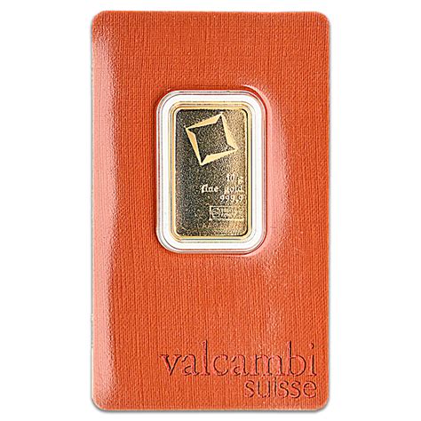 Buy 10 Gram Valcambi Swiss Gold Bullion Bar (Pre-Owned)