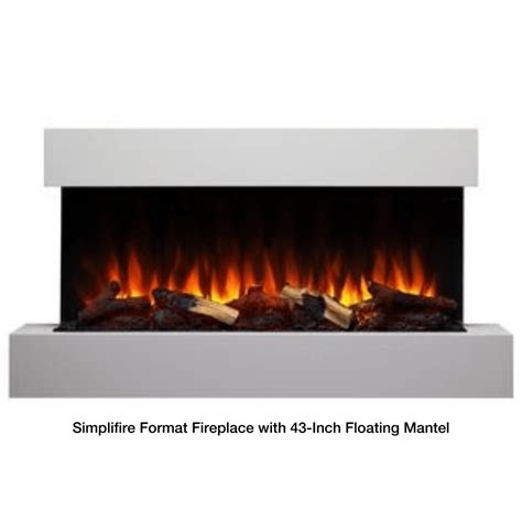 Simplifire Format Electric Fireplace With Mantel — Modern Blaze