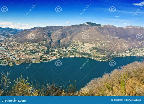 Aerial view of a lake stock photo. Image of clear, european - 8236084