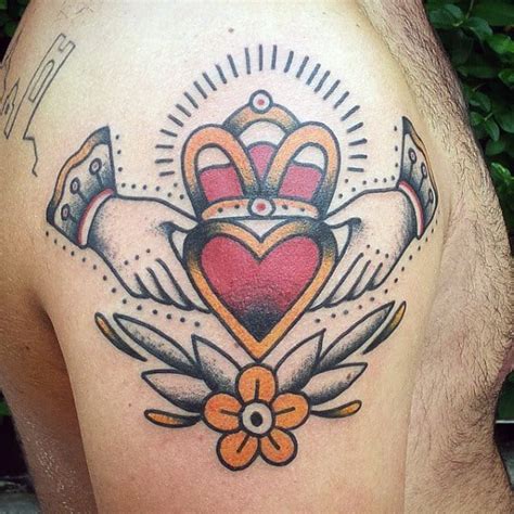 50 Claddagh Tattoo Designs For Men - Irish Icon Ink Ideas