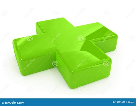 Green First Aid Cross Sign Stock Image - Image: 15399681