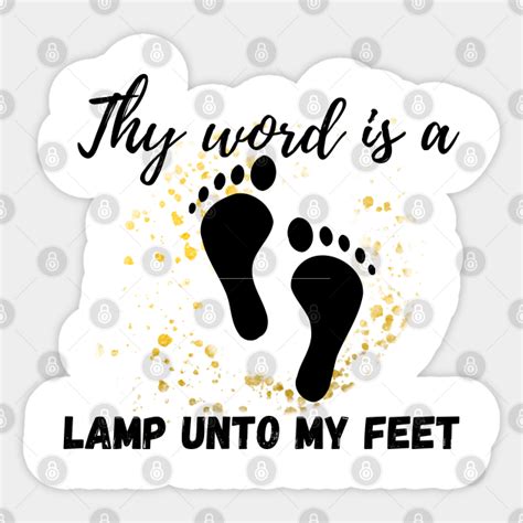 A lamp unto my feet - Jesus - Sticker | TeePublic