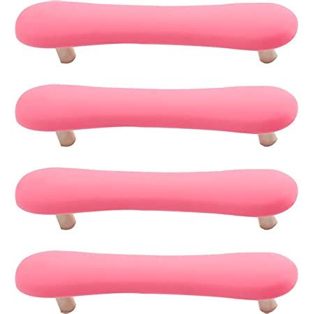 Semetall 10Pcs Pink Kitchen Cabinet Handles,Cartoon Drawer Pulls Aluminum Alloy with Mounting ...
