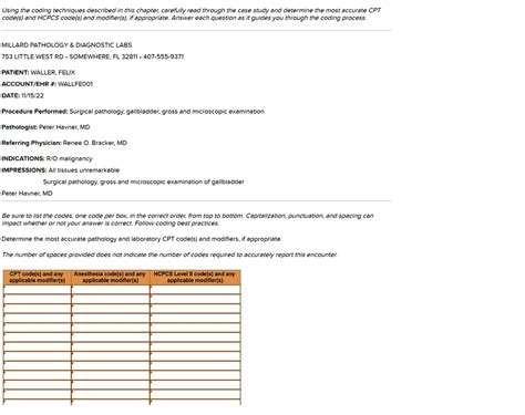 SOLVED: Using the coding techniques described in this chapter, carefully read through the case ...