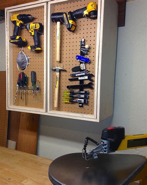 The Project Lady: Pegboard Tool Storage Cabinet Project