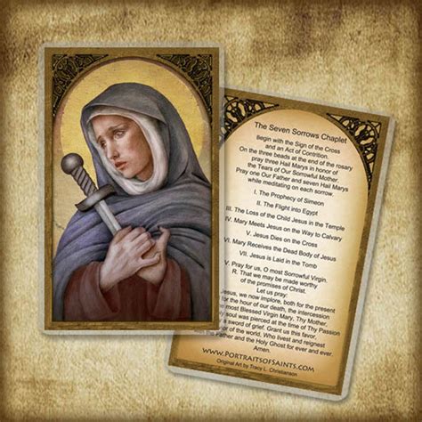 Our Lady of Sorrows Prayer Card - Etsy