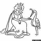Swan Princess Coloring Page sketch template