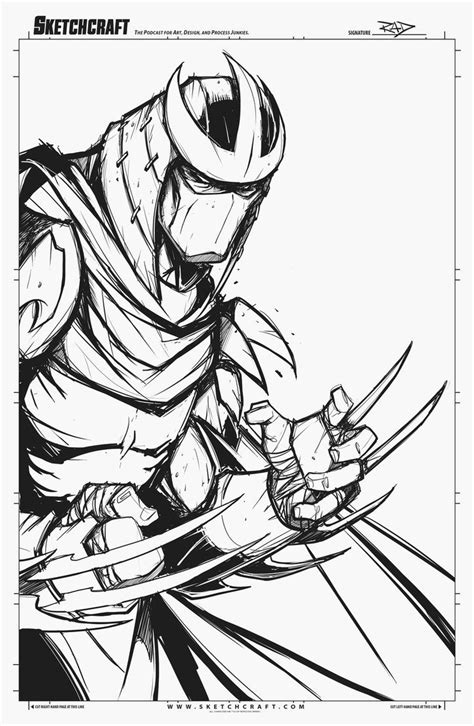 Shredder Digi Inks Drawn in PS CS5 - 1hr 11x17