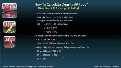 Density altitude formula - statpa