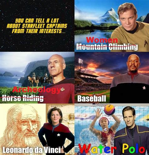 You can tell a lot about Starfleet captains from their interests…[Fixed] : r/startrek