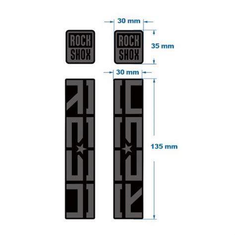 2020 Rockshox Reba ROCK Shox Fork Sticker for MTB RockShox Mountain ...