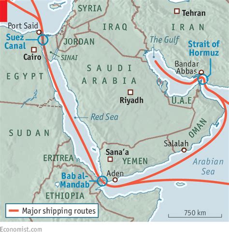 Oil on troubled waters - Middle East sea lanes