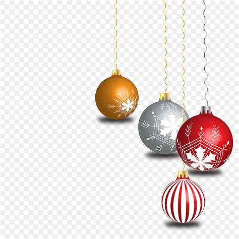 Realistic Christmas Ornaments Vector Art PNG, Realistic Christmas Ball ...