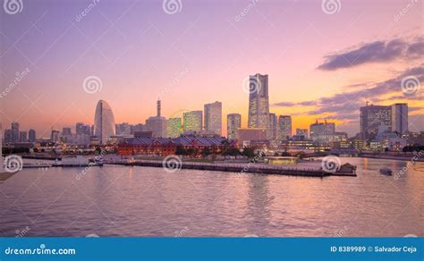 Tokyo Japan Yokohama Harbor Skyline Stock Image - Image of east ...