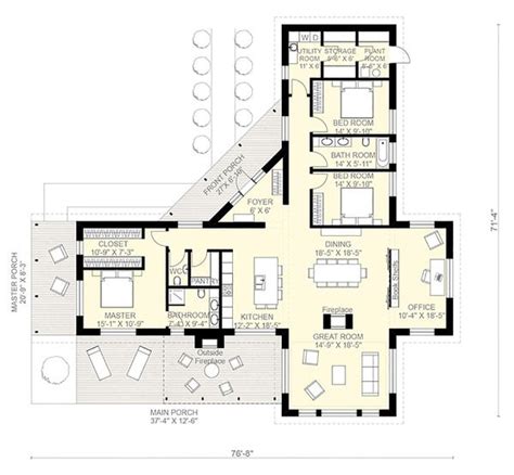 Contemporary Style House Plan - 3 Beds 2 Baths 2268 Sq/Ft Plan #924-1 | Shipping container house ...