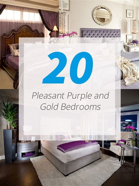 20 Pleasant Purple and Gold Bedrooms | Home Design Lover