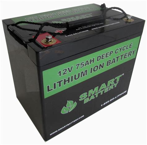 12V 75 AH Lithium Ion Battery | Deep Cycle Lithium Ion Battery | Smart Battery